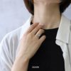 指輪レディースリング蝶バタフライリングほそみかわいいオープンリングフォークリングアクセサリー