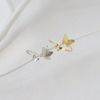 指輪レディースリング蝶バタフライリングほそみかわいいオープンリングフォークリングアクセサリー
