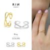 指輪レディースリングクロスデザイン十字リングほそみかわいいオープンリングフォークリングアクセサリー
