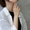 指輪レディースリングクロスデザイン十字リングほそみかわいいオープンリングフォークリングアクセサリー