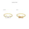 指輪レディースリングリボンキュービックジルコニアジュエルほそみかわいいファッションリングアクセサリー