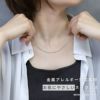 ネックレスキレイシンプルチェーンサージカルステンレス金属アレルギースネークチェーンアクセサリー