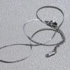 ネックレスキレイシンプルチェーンサージカルステンレス金属アレルギースネークチェーンアクセサリー
