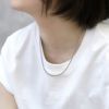 ネックレスキレイシンプルチェーンサージカルステンレス金属アレルギーベネチアンチェーンアクセサリー