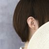 ピアス18Kコーティングバースタイリッシュキュービックジルコニアスタッドアクセサリー