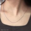 ネックレススタイリッシュシンプルサージカルステンレス金属アレルギー華奢スネークチェーンアクセサリー