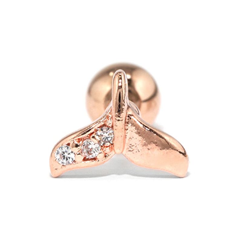 希少】TIFFANY K18YG ホエールテール ピアス 5307