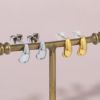 ピアスしずく型ドロップチタンシンプルスタッドアクセサリー