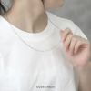 ネックレスボールシンプルキレイdotIPコーティングドットチェーンアクセサリー