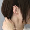 ピアスチェーンピアス18Kコーティングスパイラルロングアメリカンピアスアクセサリー