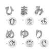 軟骨ピアスひらがな文字イニシャルサージカルステンレスJapanesealphabetsストレートバーベル16ゲージボディピアス