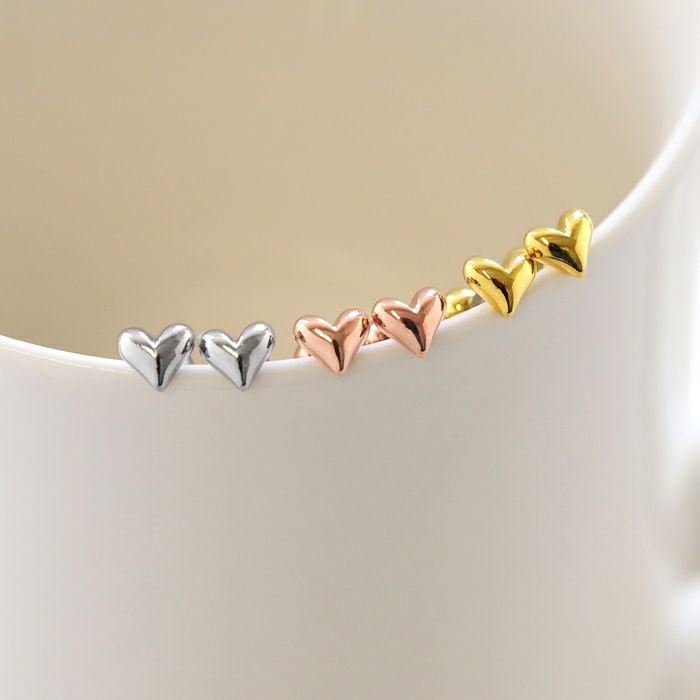 ピアスかわいいハートはあとプチサイズスタッドネジ式アクセサリー