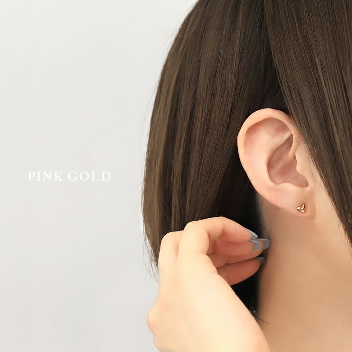 ピアスかわいいハートはあとプチサイズスタッドネジ式アクセサリー