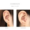ピアスかわいいハートはあとプチサイズスタッドネジ式アクセサリー