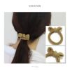 ヘアアクセサリーヘアゴム伸縮リボンカジュアルベーシックカラーヘアゴムアクセサリー