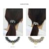 ヘアアクセサリーヘアゴムビーズ編みビジューパール大人っぽいヘアアレンジヘアゴムアクセサリー