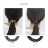 ヘアアクセサリーヘアゴムビーズ編みビジューパール大人っぽいヘアアレンジヘアゴムアクセサリー