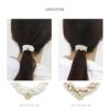 ヘアアクセサリーヘアゴムビーズ編みビジューパール大人っぽいヘアアレンジヘアゴムアクセサリー