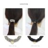 ヘアアクセサリーヘアゴムビーズ編みビジューパール大人っぽいヘアアレンジヘアゴムアクセサリー
