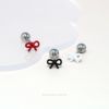 リボン軟骨ピアス かわいい小さめ 16G プチ 韓国風 ボディピアス推し活おしゃれアクセサリーカラフルストレートバーベル16ゲージ専門店凛RIN 小さい ミニ トラガス ヘリックス おしゃれ