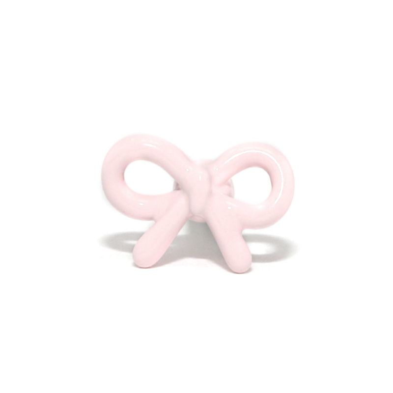 小さい ミニ リボン ピアス ピンク