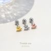 軟骨ピアス星きらきらスターかわいいサージカルステンレスストレートバーベル16ゲージボディピアス