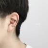 ステンレスワンタッチ開閉式サージカルステンレス金属アレルギーストレートバーベルアクセサリー