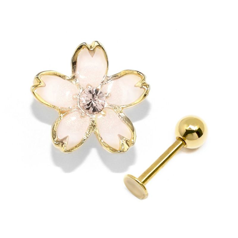 ラブレットスタッド・桜 白