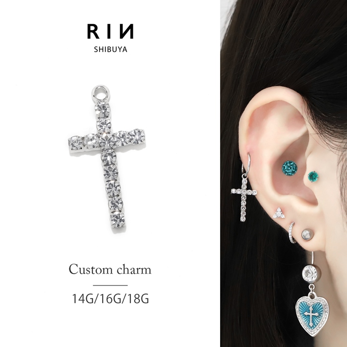 キレイめトカゲとパールのピアス』送料込み （公式】ボディピアス凛  