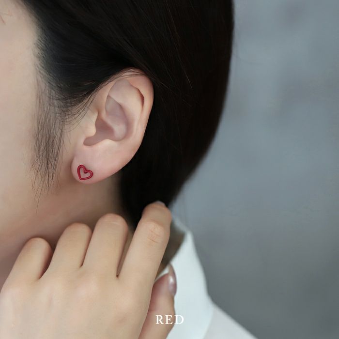ピアスハートはーとかわいいシンプル使いやすいサージカルステンレススタッドアクセサリー