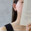 ピアスフープドロップワンタッチピアスシンプルリングピアスアクセサリー