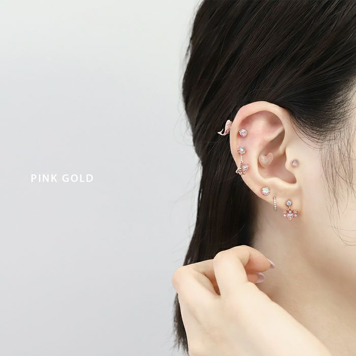 軟骨ピアス 16G アンテナヘリックス インナーコンク 小さい ミニ クジラ ホエール かわいい 個性的 夏 ストレートバーベル 16ゲージ ボディピアス シンプル ヘリックス ボディピアス専門店凛 RIN