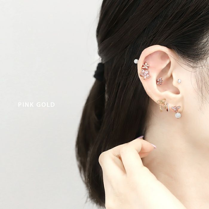 4ジュエルハチピアス｜ボディピアス凛【公式】