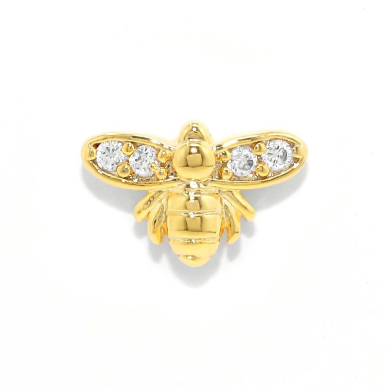 ジュエルハチピアス・ゴールド