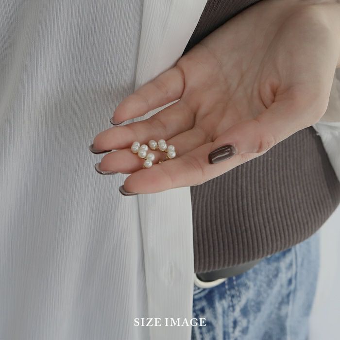 ピアス16Kコーティングパールエレガントチタンポストセレモニースタッドアクセサリー