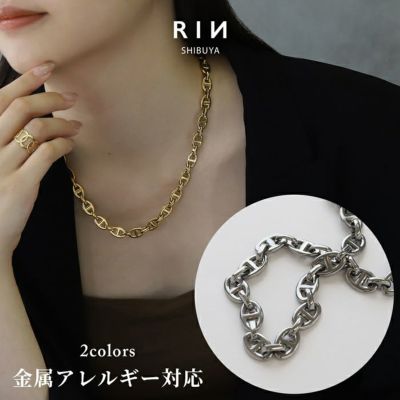 60cm) アンカーチェーンネックレス 5mm 重厚 厚みあり