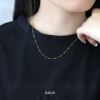 ネックレス８の字チェーン大人キレイ金属アレルギー対応サージカルステンレスチェーンネックレスアクセサリー