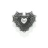 ボディピアス 蜘蛛の巣 クモ ハート ブラック 黒