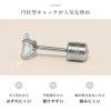 ピアスジュエルストーンキュービックジルコニアリバーシブル上品スタッドアクセサリー