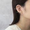 ピアスジュエルストーンキュービックジルコニアリバーシブル上品スタッドアクセサリー