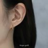 ピアス18Kコーティングメビウスツイストフープピアスアクセサリー