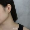 ピアス18KコーティングT字デザインニッケルフリーシンプルフープピアスアクセサリー