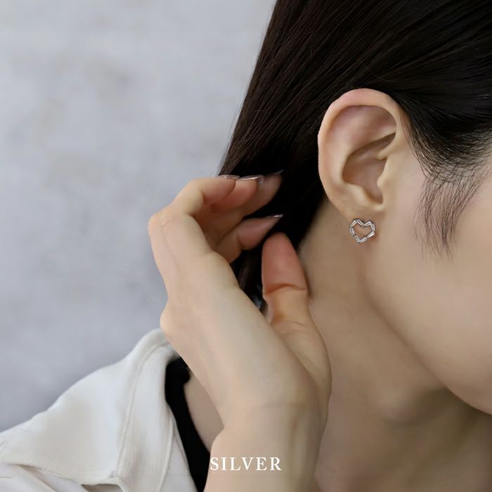 ハートジルコニアスタッドピアス｜ボディピアス凛【公式】