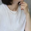 ネックレスボールキレイシンプル金属アレルギー対応スネークチェーンアクセサリー