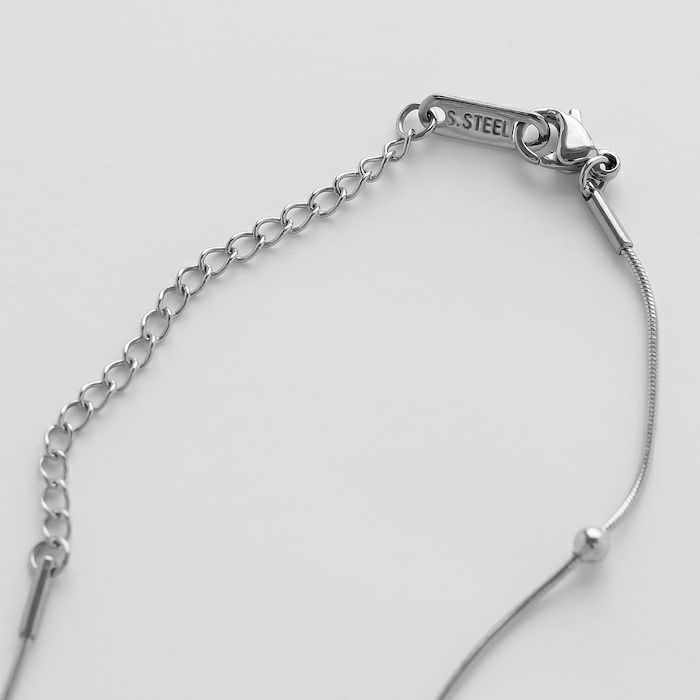 ネックレスボールキレイシンプル金属アレルギー対応スネークチェーンアクセサリー