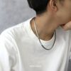 ネックレス光沢キレイシンプルチェーンスネークチェーンアクセサリー