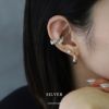 イヤカフパールソフィスティケートニッケルフリーツイストフープ開閉式イヤリングアクセサリー