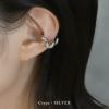 イヤカフメルトメタルツイストリキッドメタルニッケルフリーシンプルイヤリングアクセサリー