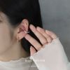 イヤカフメルトメタルツイストリキッドメタルニッケルフリーシンプルイヤリングアクセサリー