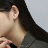 ボディピアスドロップワンタッチリングピアス24金コーティングフープK24PG上品セグメントリング16G18G専門店凛RIN通販シンプルアクセサリー